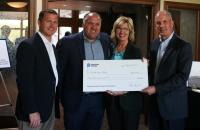(l-r) Dominion Energy West Virginia State Policy Director Jason Harshbarger, Executive Director of the GSC Foundation David Hutchison, Dominion Energy External Affairs Manager Christine Mitchell, and Dominion Energy Gas Transmission President Paul Ruppert