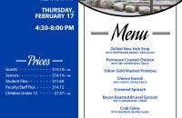 A special Premium Night dinner will be held on Thursday, February 17 in Mollohan's Restaurant.