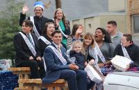 Members of the Homecoming Court, including Queen Jessica Digennaro and King Clayton Swisher, at last year's Homecoming Parade
