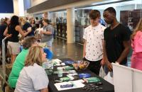 GSU incoming students meeting with community members.