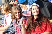Students participating in last year's homecoming parade