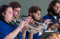 Student musicians in the Glenville State University Jazz Big Band perform at a previous concert. Their latest concert will be on Friday, April 22 at 7:00 p.m.