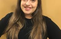 Glenville State College student Jessica Digennaro sporting her custom GSC-themed Disney ears
