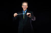 John McKinney, well-known for creating and directing the Percussion Ensemble concerts at Glenville State University, has retired recently with nearly 40 years of service to the institution. (GSC Photo/Kristen Cosner)