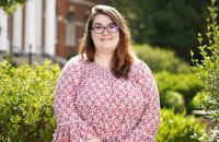 Keelin Howes, an education major at Glenville State College, has won a college scholarship as part of the “Do it for Babydog” Vaccination Sweepstakes. (GSC Photo/Kristen Cosner)