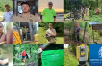 Glenville State College Department of Land Resources students at their summer internships (l-r, descending) Jacob Amick, Jared Bishop, Asa Dick, Hunter Hayes, Ciera Heine, Heather Moore, Della Moreland, Cole Murphy, Adam Osborne, Lexi Pletcher, Marc Radcliff, Hayden Richards, Katlyne Rollyson, and Benjamin Sturtevant (not pictured Evan Jedamski and Kasee Smith).