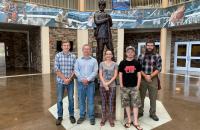 Glenville State College Department of Land Resources students who are also members of the College’s Honors Program; (l-r) Asa Dick, Eli Henthorn, Katlyne Rollyson, Jared Bishop, and Jacob Amick