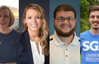 New Glenville State College Board of Governors members (l-r) Dr. Kathy Butler, Alex Lay, Cody Moore, and Nic McVaney.