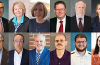 Members of the Glenville State University Board of Governors (l-r, descending) Mike Rust, Ann Green, Dr. Kathy Butler, Dan Durbin, Skip Hackworth, Alexandria King, Robert Marshall, Douglas Morris, Joe Parsons, Dr. Kevin Evans, Cody Moore, and Breanna Morgan.