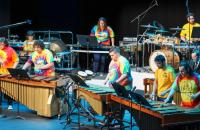 Members of the Glenville State University Percussion Ensemble performing at their spring concert. Their next performance is scheduled for Thursday, November 3 in the Fine Arts Center at Glenville State. (GSU Photo/Dustin Crutchfield)