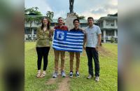 This summer, a group from Glenville State University that included (l-r) Ciera Heine, Corey Foster, Adem Hupp, and Dr. Rico Gazal traveled to the Philippines to conduct field research as part of an ongoing exchange program with the University of the Philippines Los Banos. (Courtesy photo)