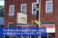 As part of a $10,000 grant from the West Virginia Humanities Council through the CARES Act, GSC's Pioneer Stage has recently added new speakers along Main Street in Downtown Glenville