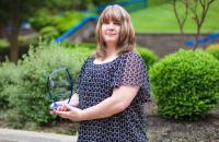 Jenny Boggs, Glenville State University’s 2023 Staff Employee of the Year Award recipient. (GSU Photo/Seth Stover)