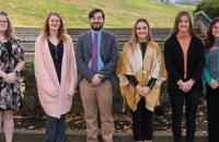 Glenville State College student teacher interns for the fall 2021 semester; (l-r) Morgan Golden, Cheyenna Henderson, Andrew Camp, Taylor McClain, Carissa Yoak, and Jessica Smarr.