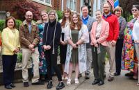 (l-r) Dr. Gerda Kumpiene, Connie Stout O’Dell, Scott Barber, Lori Ray, Cameron Knopp, Adison Woods, Abigail Taylor, Larry Baker, Heather Sears, Spencer Blackburn, Maureen Gildein, Gabriella Wood, Dr. Shelly Ratliff. (GSU Photo/Seth Stover)