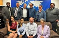 Attendees of the StudyWV Meeting held at Glenville State University. (standing, l-r) Marcus Murrell, Dakota Alexander, Dr. Clark Egnor, Amine Oudghiri-Otmani, Amy Thompson, Henry "Hank" Oliver; (seated) Sarah Sakaguchi, Proma Chowdhury, Kenneth Fetting, Bridget Carr. (Courtesy Photo) 