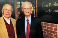 Bill Talbott (left) and Dr. John P. Shock, Jr. have established a scholarship at Glenville State College to benefit students from Webster County.