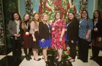 (l-r) Connie Stout O’ Dell, Katelyn Benson, Hannah Mick, Bethany Spelock, Amanda Lamb, Abby McCarty, Holly Wilson, Dr. Shelly Ratliff
