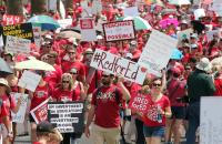 Striking teachers